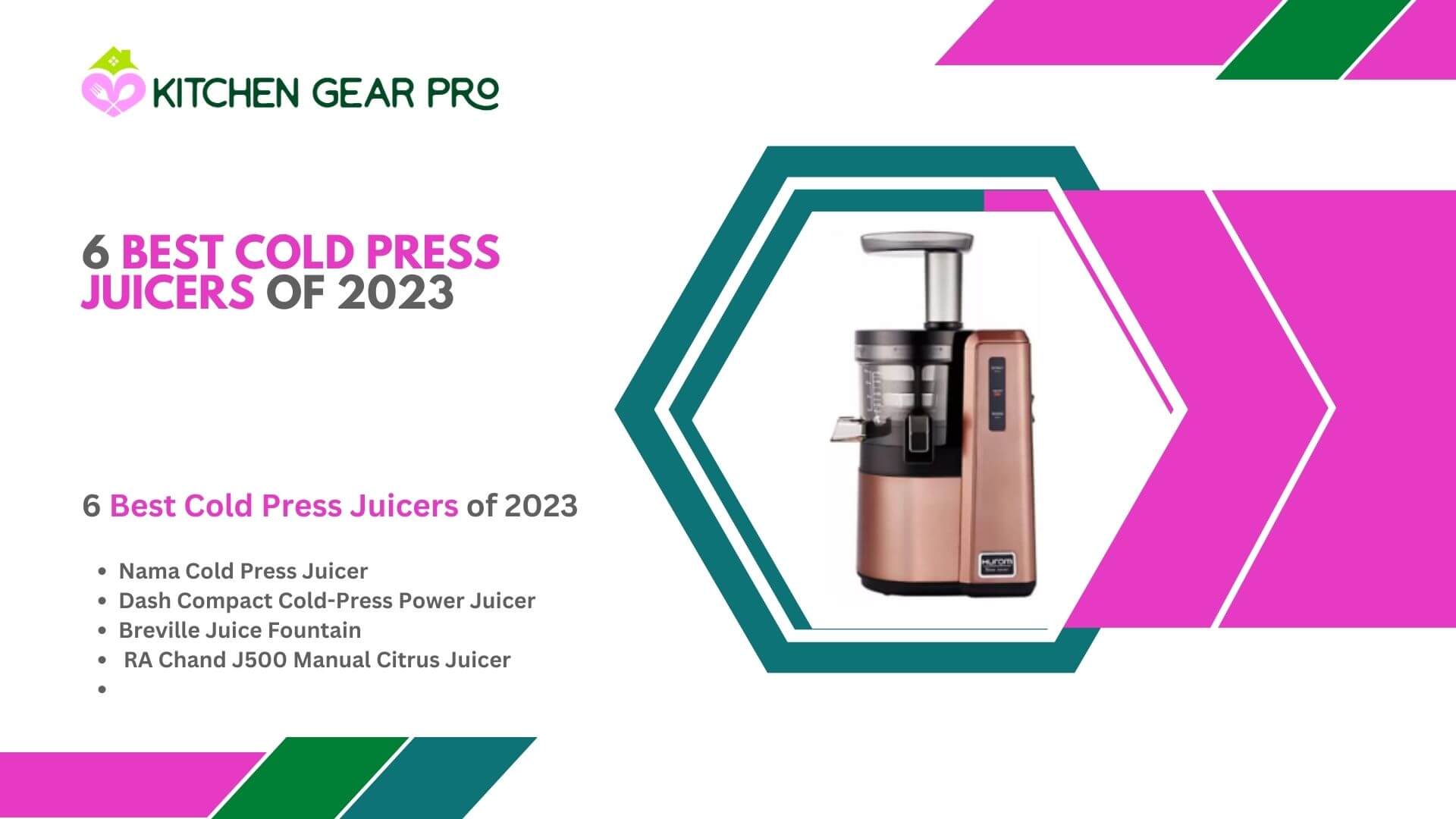 6 Best Cold Press Juicers of 2023