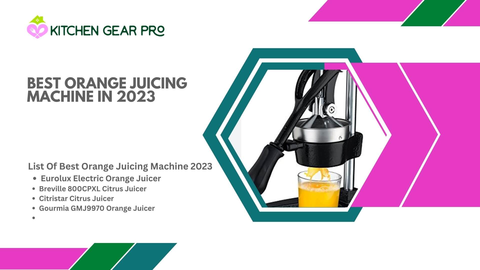Best Orange Juicing Machine in 2023