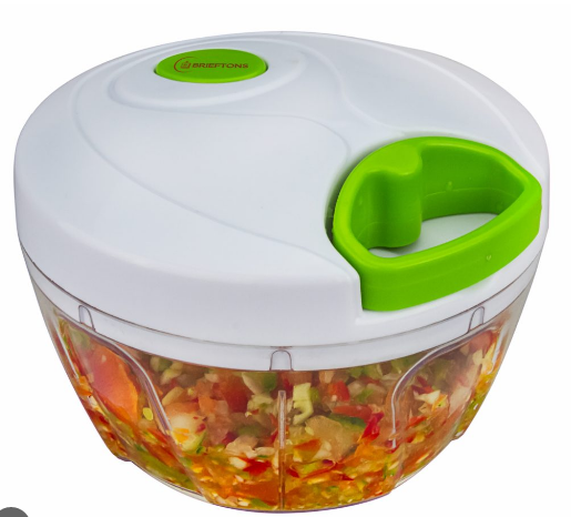 Brieftons Manual Food Chopper, Compact & Powerful Hand Held Vegetable Chopper